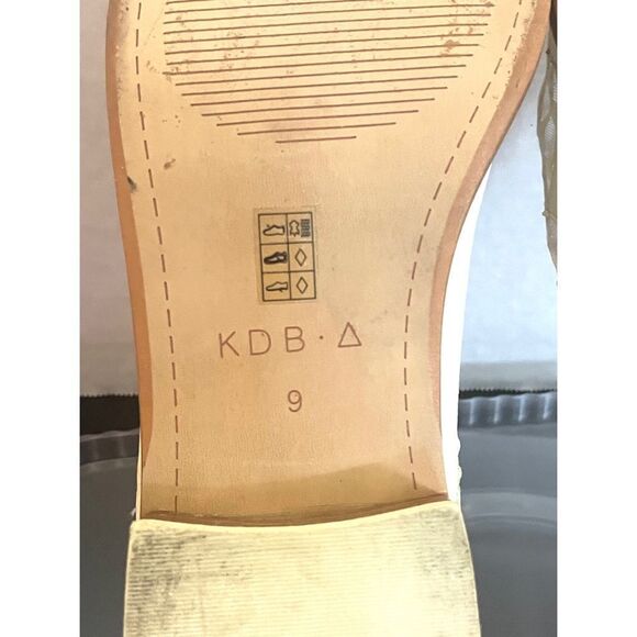 Kelsi Dagger Brooklyn Women's Cream Leather Mesh Loafers Size 9 Medium. - Picture 10 of 11